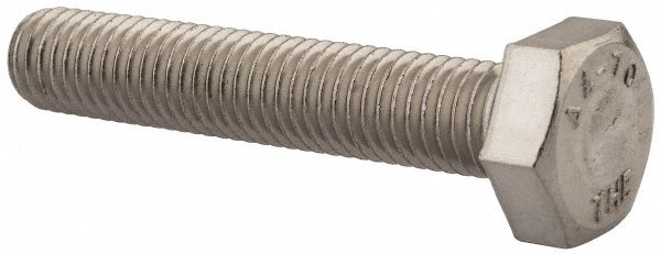 Hex Head Cap Screw: M10 x 1.50 x 55 mm, Grade 316 & Austenitic Grade A4 Stainless Steel, Uncoated