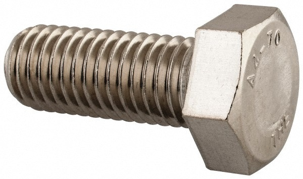 Hex Head Cap Screw: M12 x 1.75 x 30 mm, Grade 316 & Austenitic Grade A4 Stainless Steel, Uncoated