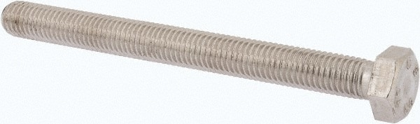 Hex Head Cap Screw: M12 x 1.75 x 130 mm, Grade 316 & Austenitic Grade A4 Stainless Steel, Uncoated