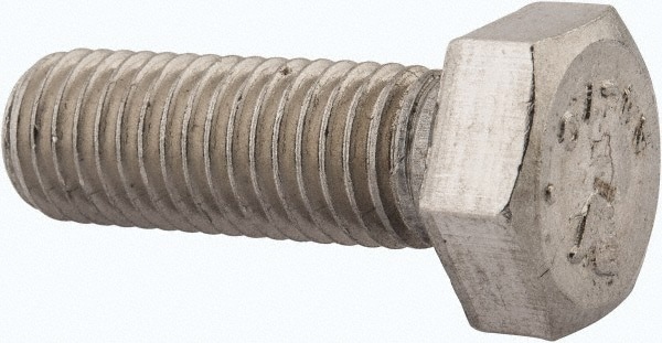 Hex Head Cap Screw: M14 x 2.00 x 40 mm, Grade 316 & Austenitic Grade A4 Stainless Steel, Uncoated