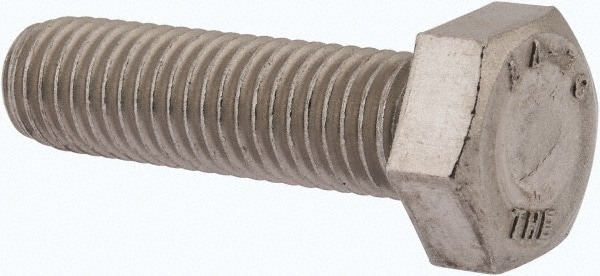 Hex Head Cap Screw: M14 x 2.00 x 50 mm, Grade 316 & Austenitic Grade A4 Stainless Steel, Uncoated
