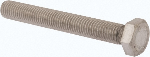 Hex Head Cap Screw: M14 x 2.00 x 110 mm, Grade 316 & Austenitic Grade A4 Stainless Steel, Uncoated