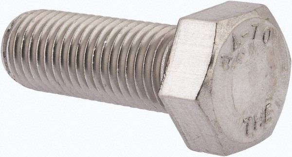 Hex Head Cap Screw: M16 x 2.00 x 45 mm, Grade 316 & Austenitic Grade A4 Stainless Steel, Uncoated