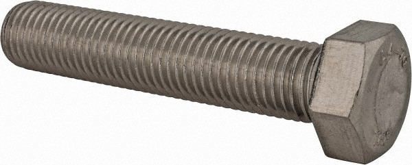 Hex Head Cap Screw: M16 x 2.00 x 80 mm, Grade 316 & Austenitic Grade A4 Stainless Steel, Uncoated