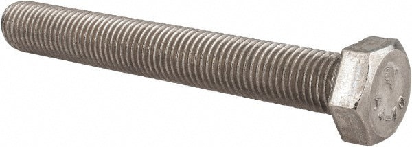 Hex Head Cap Screw: M16 x 2.00 x 120 mm, Grade 316 & Austenitic Grade A4 Stainless Steel, Uncoated