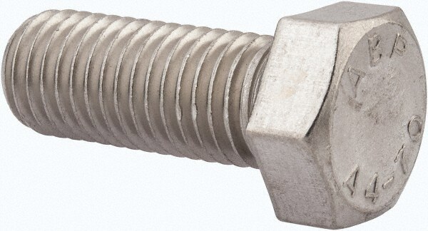 Hex Head Cap Screw: M18 x 2.50 x 45 mm, Grade 316 & Austenitic Grade A4 Stainless Steel, Uncoated
