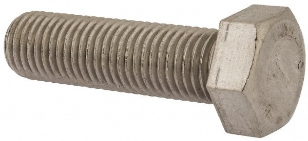 Hex Head Cap Screw: M20 x 2.50 x 70 mm, Grade 316 & Austenitic Grade A4 Stainless Steel, Uncoated