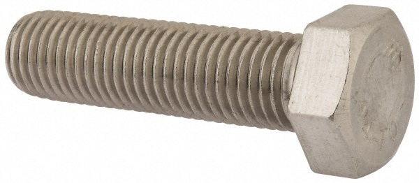 Hex Head Cap Screw: M20 x 2.50 x 75 mm, Grade 316 & Austenitic Grade A4 Stainless Steel, Uncoated