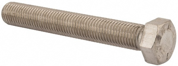 Hex Head Cap Screw: M20 x 2.50 x 140 mm, Grade 316 & Austenitic Grade A4 Stainless Steel, Uncoated