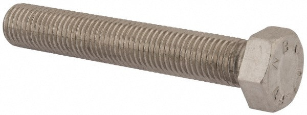 Hex Head Cap Screw: M24 x 3.00 x 150 mm, Grade 316 & Austenitic Grade A4 Stainless Steel, Uncoated