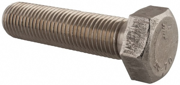 Hex Head Cap Screw: M30 x 3.50 x 120 mm, Grade 316 & Austenitic Grade A4 Stainless Steel, Uncoated