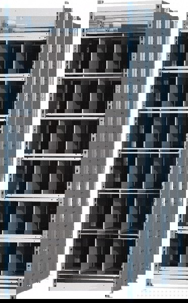 18 Bin Heavy-Duty Deep Bin Industrial Shelving