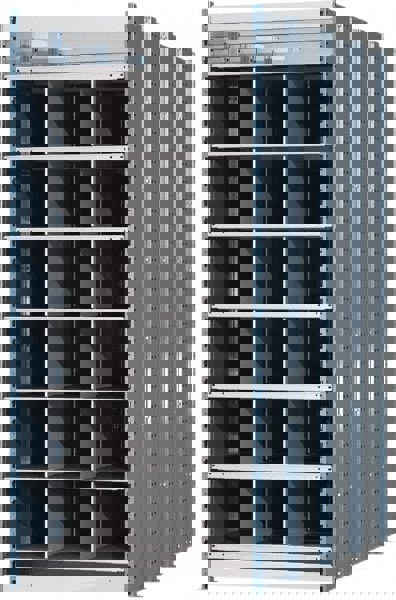 18 Bin Heavy-Duty Deep Bin Industrial Shelving