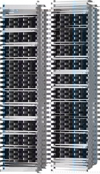 50 Bin Heavy-Duty Deep Bin Industrial Shelving