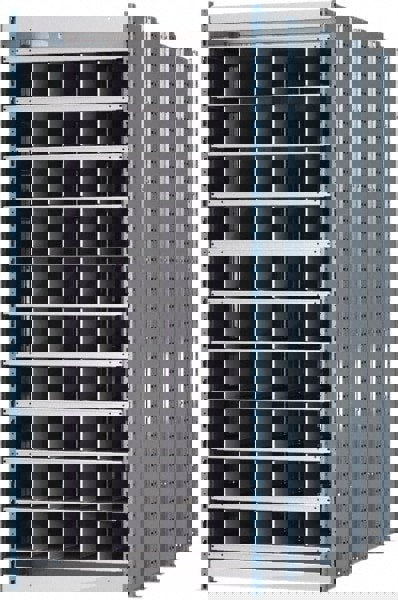 50 Bin Heavy-Duty Deep Bin Industrial Shelving