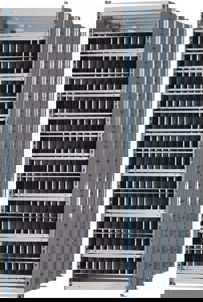 96 Bin Heavy-Duty Deep Bin Industrial Shelving