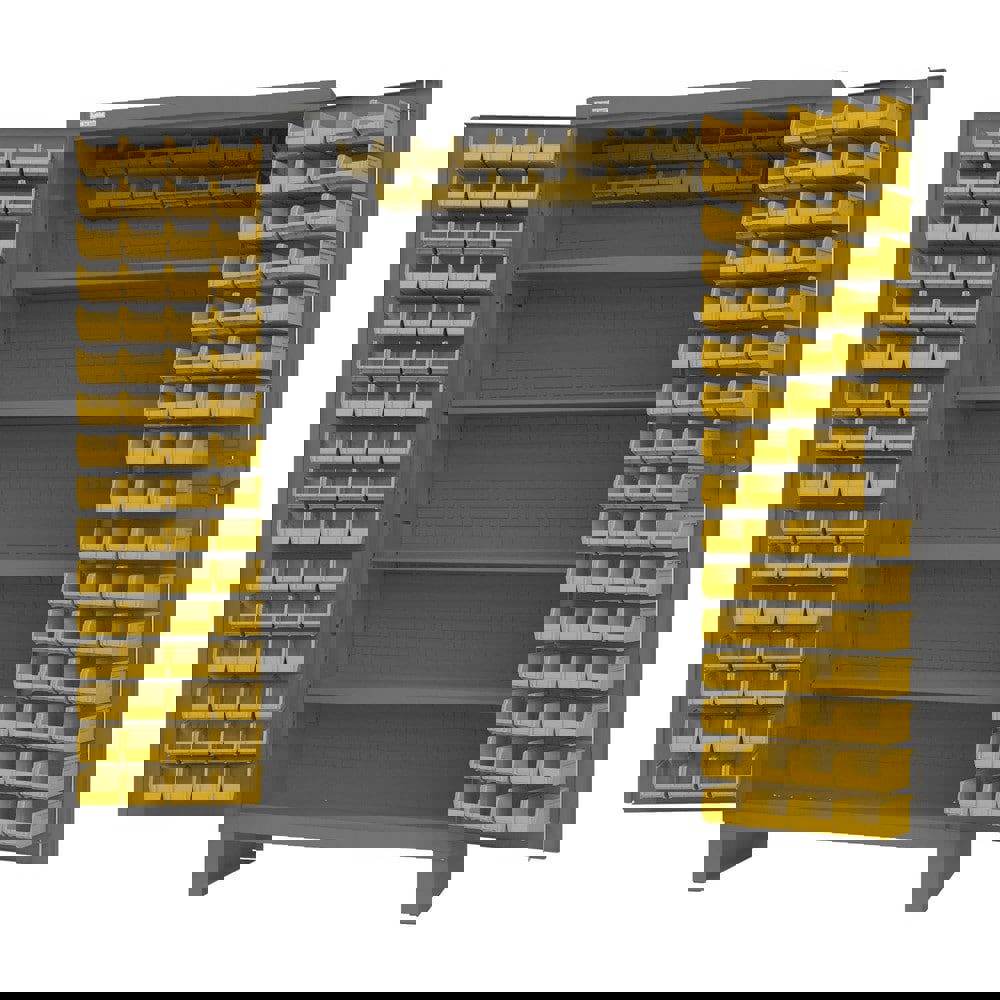 Storage Cabinets; Cabinet Type: Bin Cabinet ; Cabinet Material: Steel ; Width (Inch): 24-1/8 ; Depth (Inch): 48-3/16 ; Cabinet Door Style: Louvered Panel Flush ; Height (Inch): 78