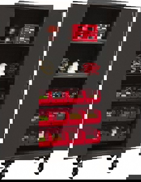 Combination Heavy-Duty Mobile Storage Cabinet: 36