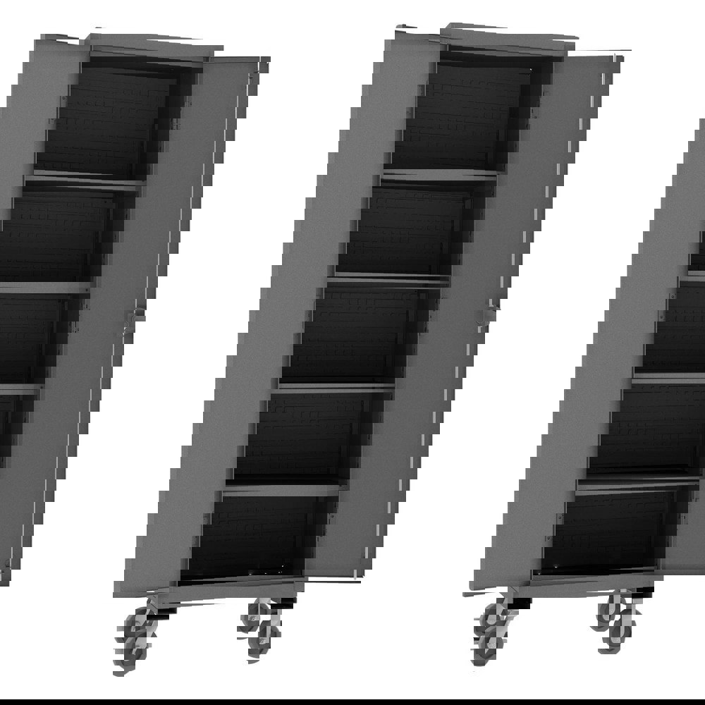 4 Shelf Mobile Storage Cabinet