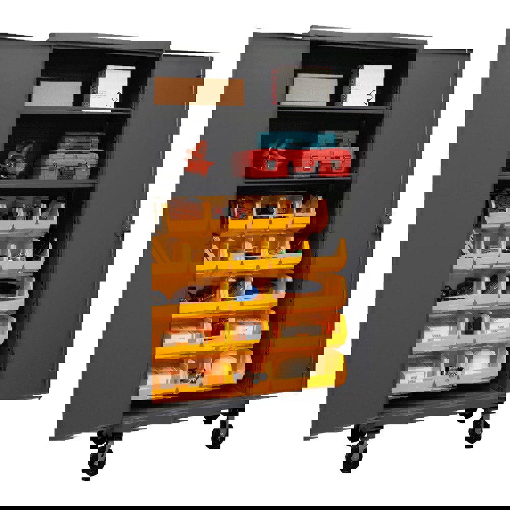 Combination Heavy-Duty & Steel Storage Cabinet: 48