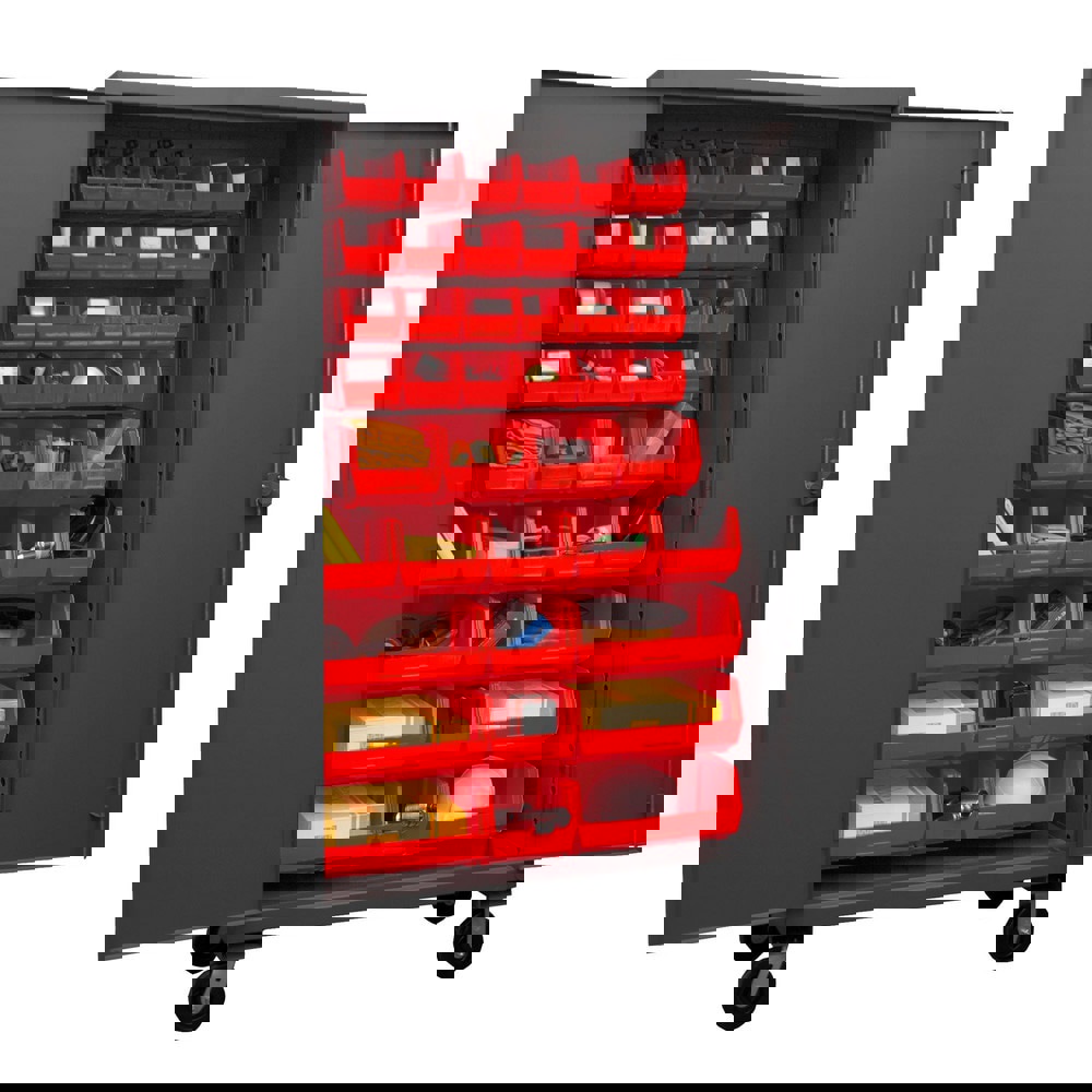 Bin Heavy-Duty Steel Storage Cabinet: 48