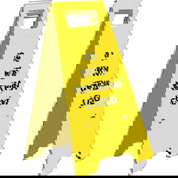 No Entry - Restroom Closed, 10-3/4