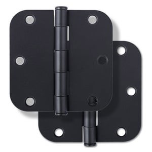2PK HINGE 3.5 5/8R RP BK US19