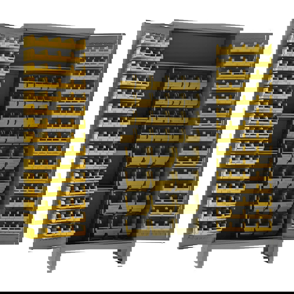 Storage Cabinets; Cabinet Type: Maintenance; Bin; Shelf ; Cabinet Material: Steel ; Width (Inch): 48in ; Depth (Inch): 24in ; Cabinet Door Style: Louvered Panel Recessed ; Height (Inch): 78in