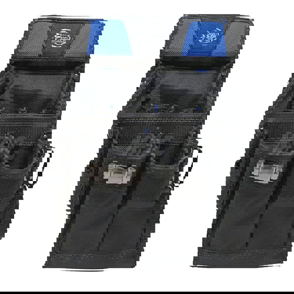 Heavy-Duty & Tool Pouch: 14 Pockets, Polyester, Black