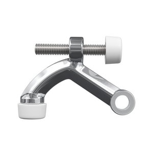Solid Brass Hinge Pin Doorstop in Polished Chrome