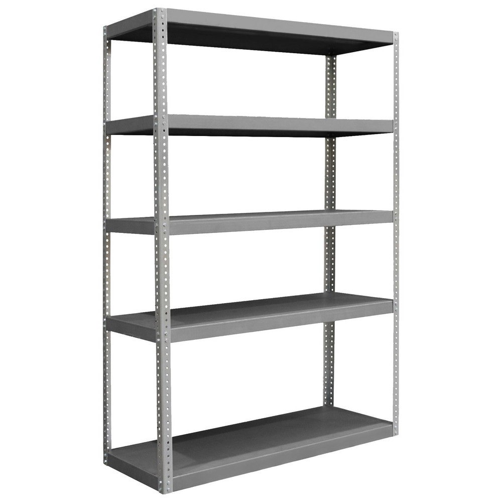 Steel Shelving; Adjustment Type: Adjustable ; Boltless: No ; Shelf Capacity: 2500 ; Mount Type: Bolts ; Assembled: No ; Overall Height: 72in
