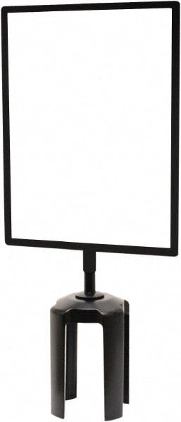 Barrier Post Sign Frame: Steel, 11-1/2