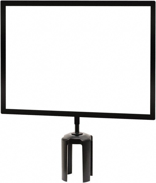 Barrier Post Sign Frame: Steel, 11