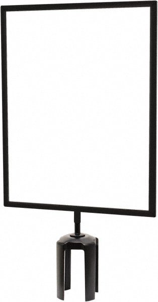 Barrier Post Sign Frame: Steel, 14-1/2