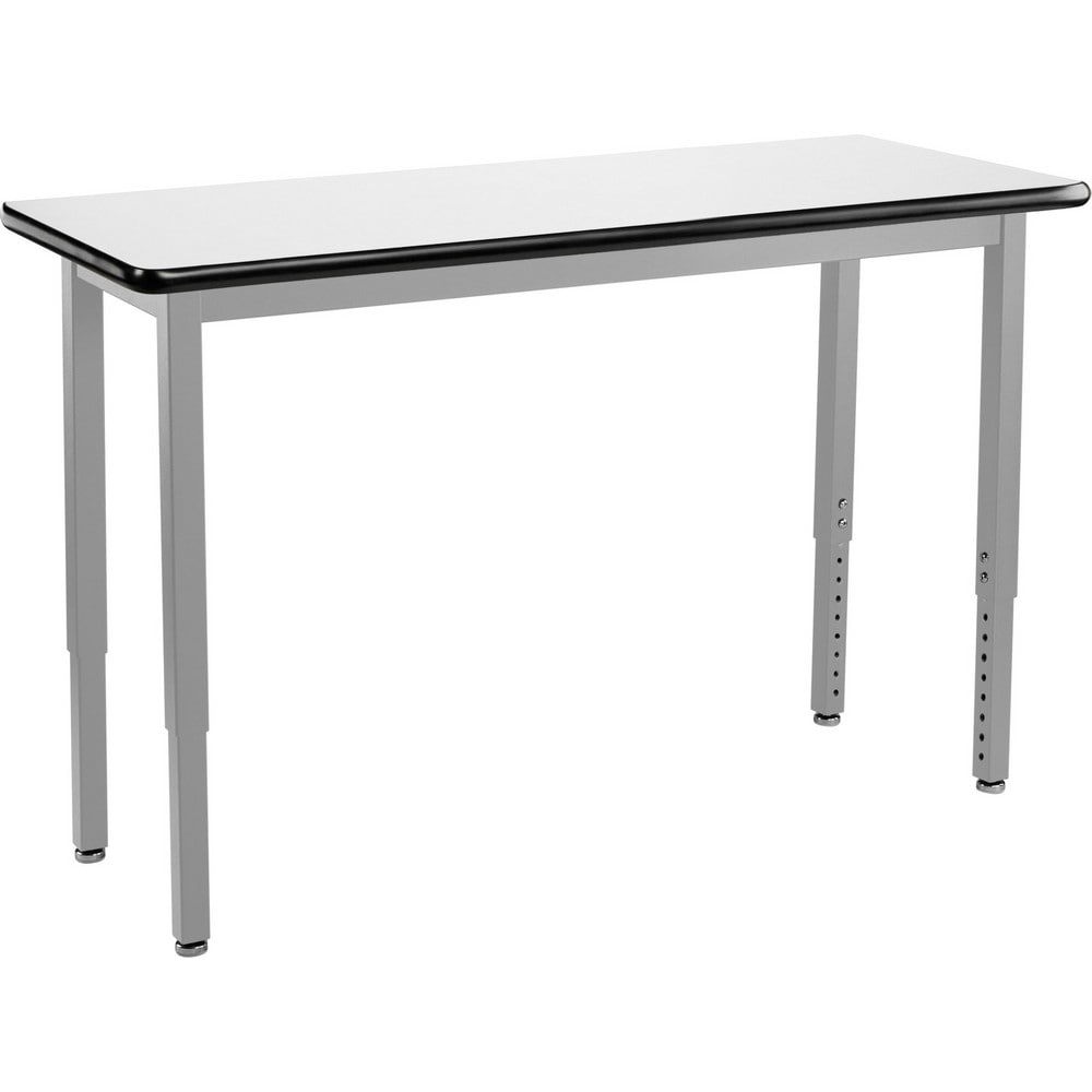 Stationary Tables; Table Type: Utility; Activity ; Body Material: High Pressure Laminate ; Table Top Color: White ; Frame Color: Gray ; Overall Height (Inch): 22-1/4 ; Overall Length (Inch): 72