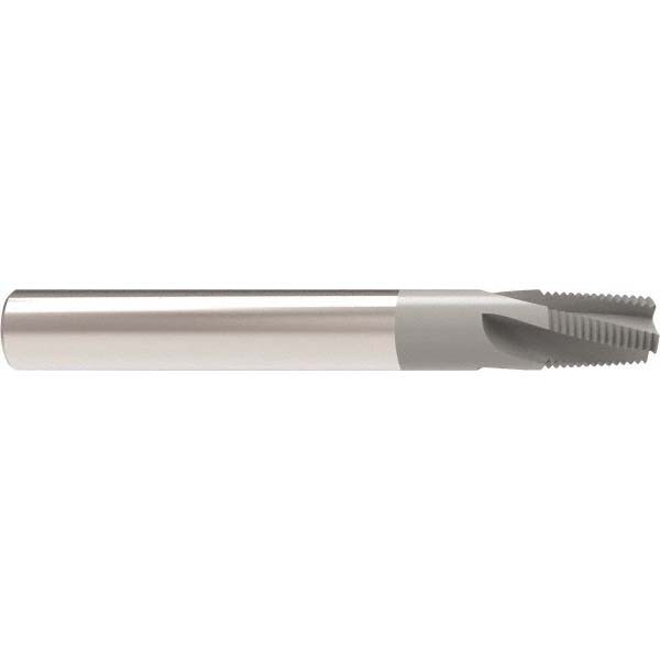 Helical Flute Thread Mill: 1/8-27, Internal & External, 4 Flute, 0.312
