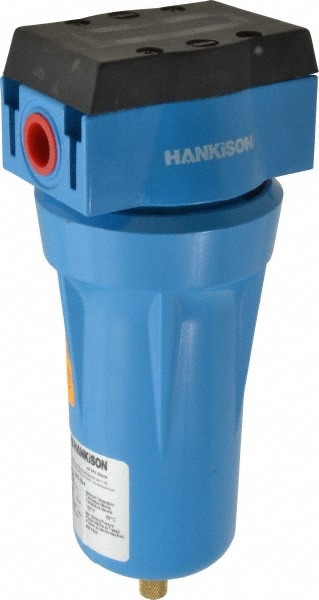 Oil & Water Filter/Separator: NPT End Connections, 35 CFM, Auto Drain, Use on Remove Oil Vapor