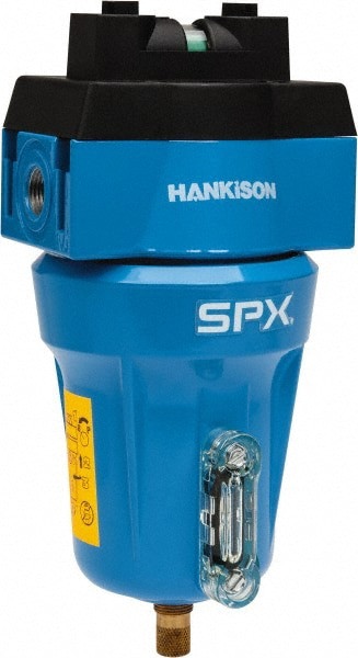 Oil & Water Filter/Separator: NPT End Connections, 20 CFM, Auto Drain, Use on Coalescer