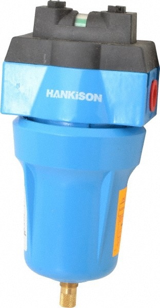 Oil & Water Filter/Separator: NPT End Connections, 20 CFM, Auto Drain, Use on Coalescer