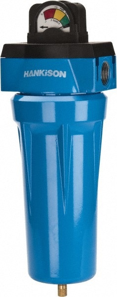 Oil & Water Filter/Separator: NPT End Connections, 100 CFM, Auto Drain, Use on Coalescer