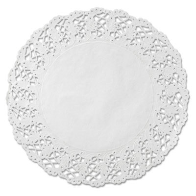 DOILY,16.5IN,RND,WH