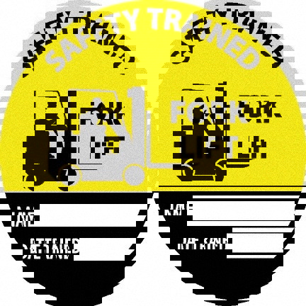 Accident Prevention Label: Round, 0.004