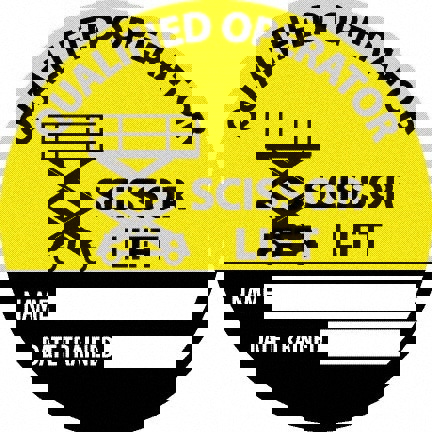 Accident Prevention Label: Round, 0.004