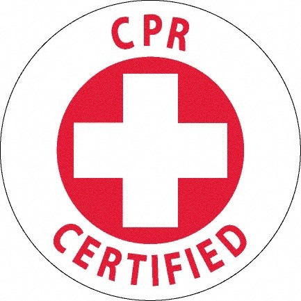 Pack of 25 CPR Certified, Hard Hat Labels