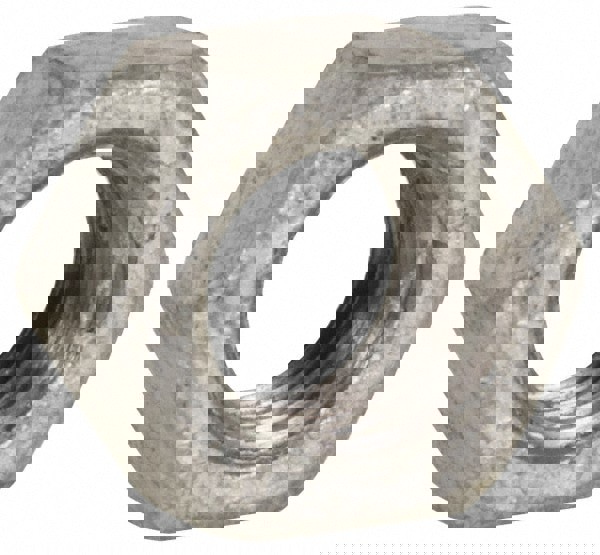 Hex Nut: 7/8-9, Grade 2 Steel, Hot Dipped Galvanized Finish