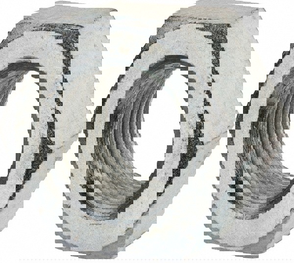 Hex Nut: 2 - 4-1/2, Grade 2 Steel, Zinc Clear Finish