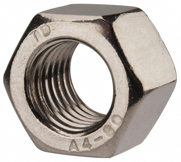Hex Nut: M16 x 2, Grade 316 & Austenitic Grade A4 Stainless Steel, Uncoated