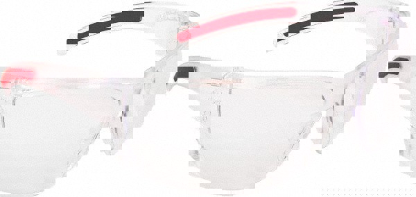 Safety Glasses: Scratch-Resistant, Polycarbonate, Clear Lenses, Full-Framed