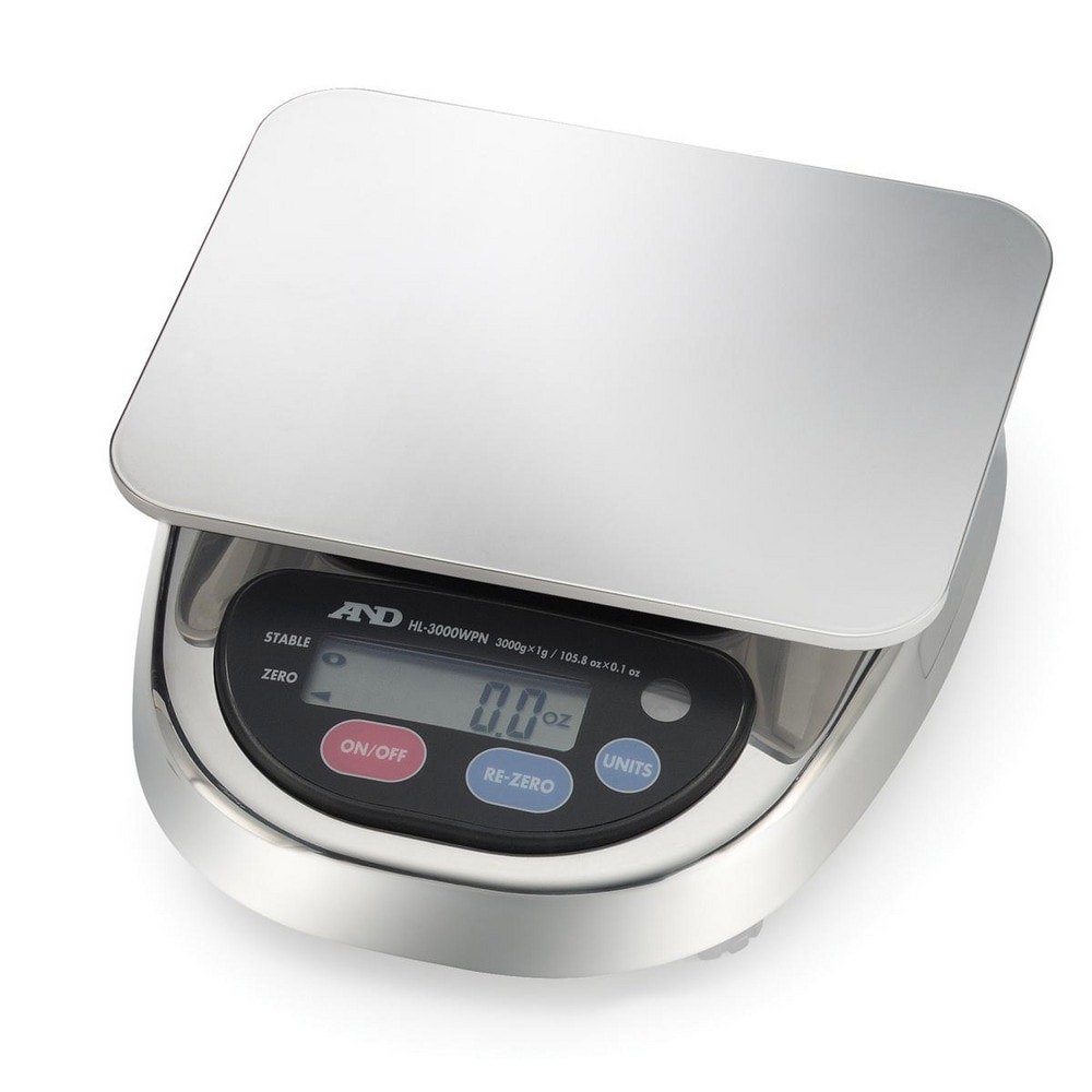 Portion Control & Counting Bench Scales; System Of Measurement: Grams; Pounds; Ounces ; Display Type: LCD ; Capacity: 3000 ; Graduation: 1 ; Platform Length: 128 ; Platform Width: 128
