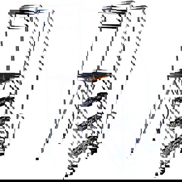 Steel Tilt & Roll Rolling Ladder: 5 Step